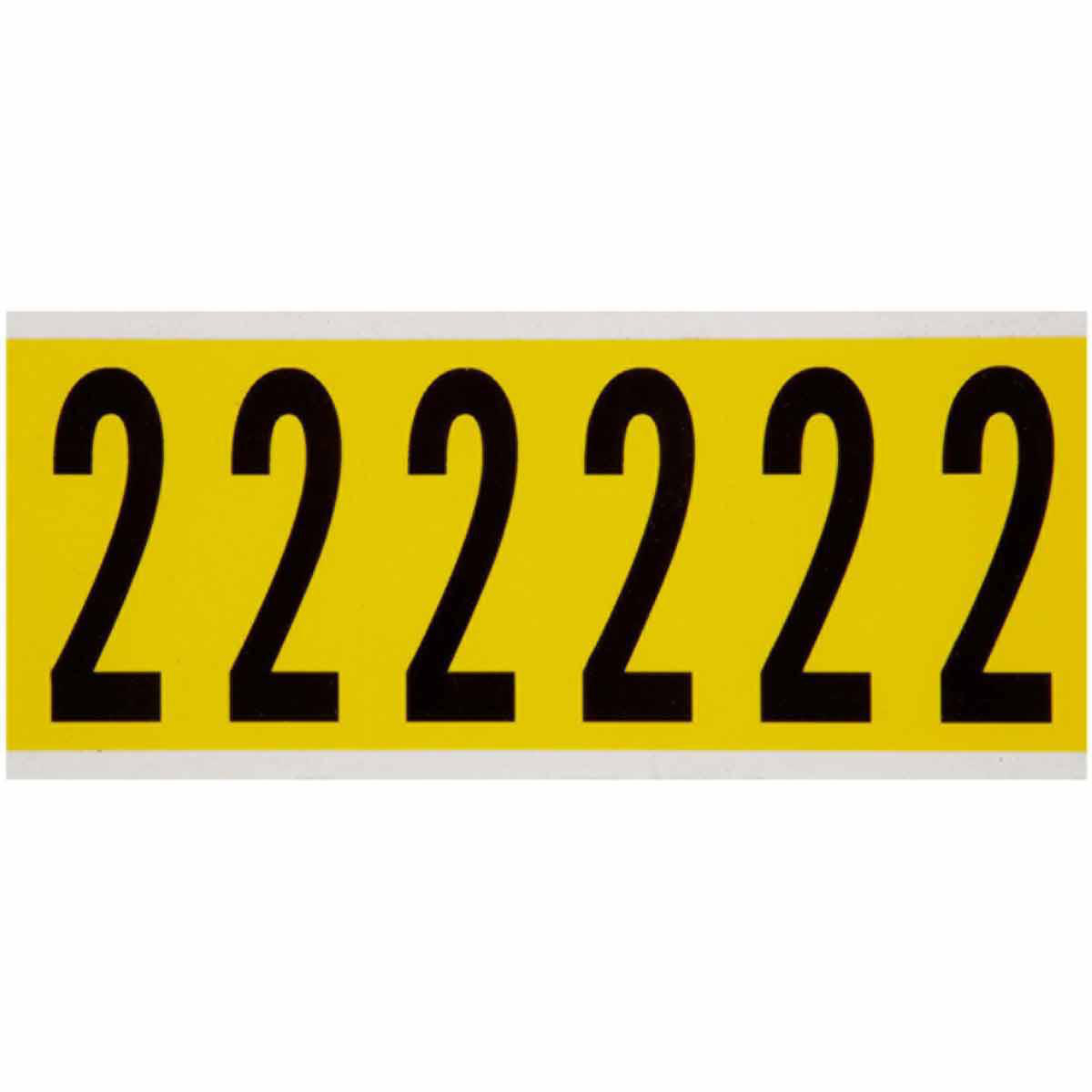 Product image for Label "2" repositionable vinyl 3-1/2x1-1/2in