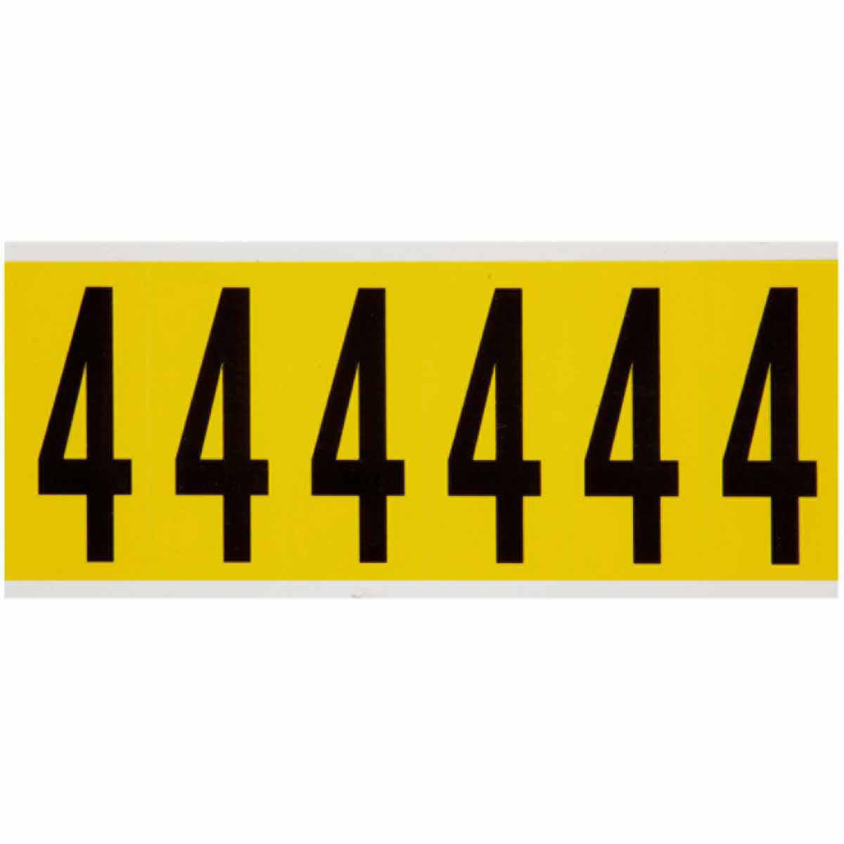Product image for Label "4" repositionable vinyl 3-1/2x1-1/2in