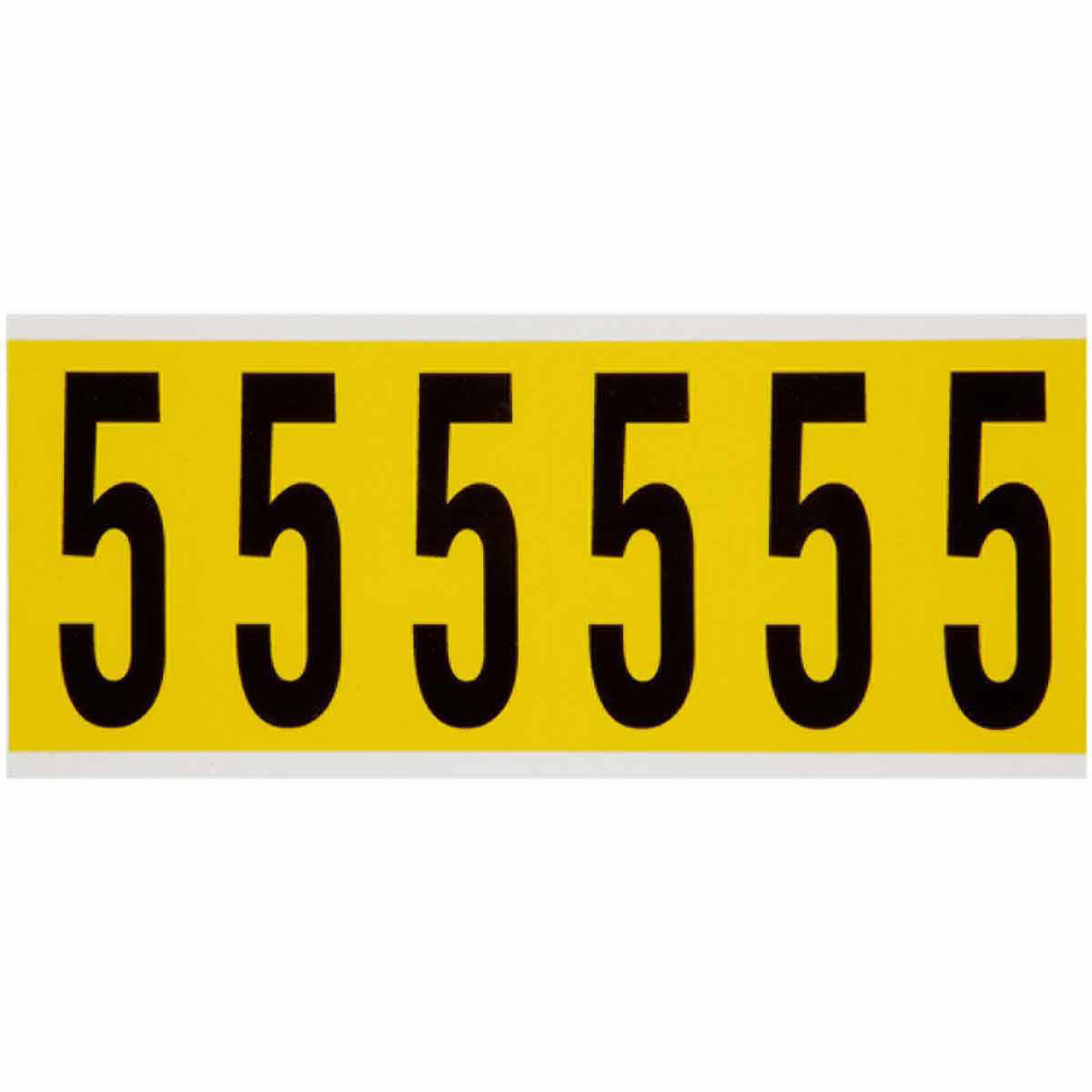 Product image for Label "5" repositionable vinyl 3-1/2x1-1/2in