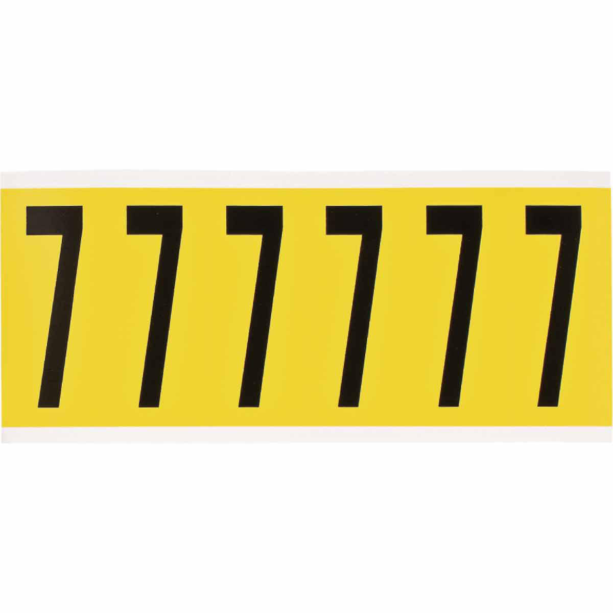 Product image for Label "7" repositionable vinyl 3-1/2x1-1/2in
