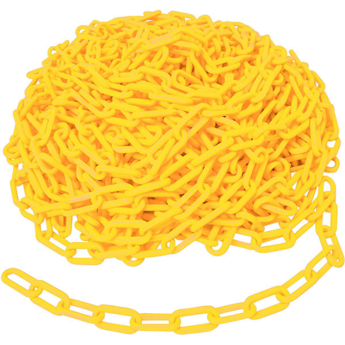 Product image for Chain warning BRADYLINK yellow 2inx100ft