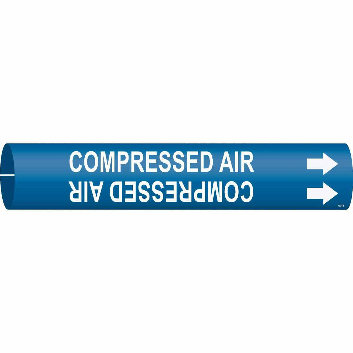 Product image for COMPRESSED AIR Pipe Marker, Fits Pipes 1.5" Dia. Thru 2.375" Dia.