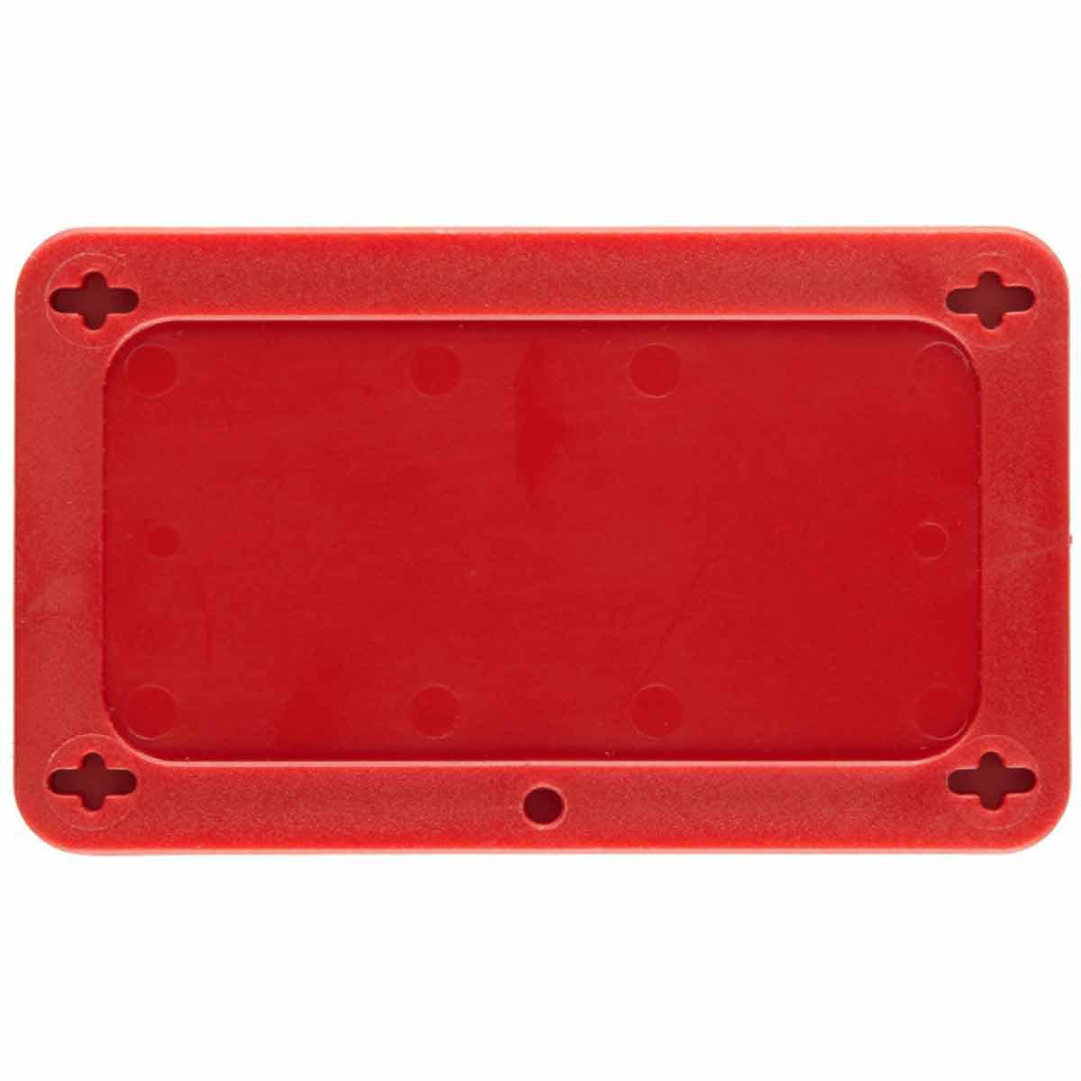 Product image for Blank Valve Tags, 2.2" H x 3.7" W, Plastic, Red