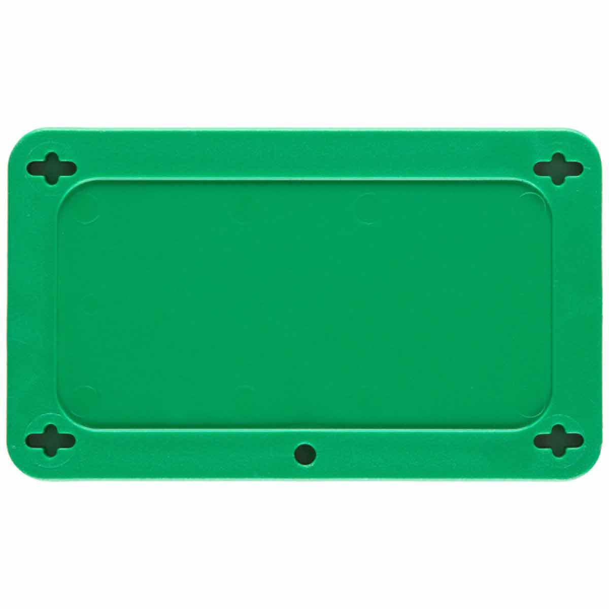 Product image for Blank Valve Tags, 2.2" H x 3.7" W, Plastic, Green