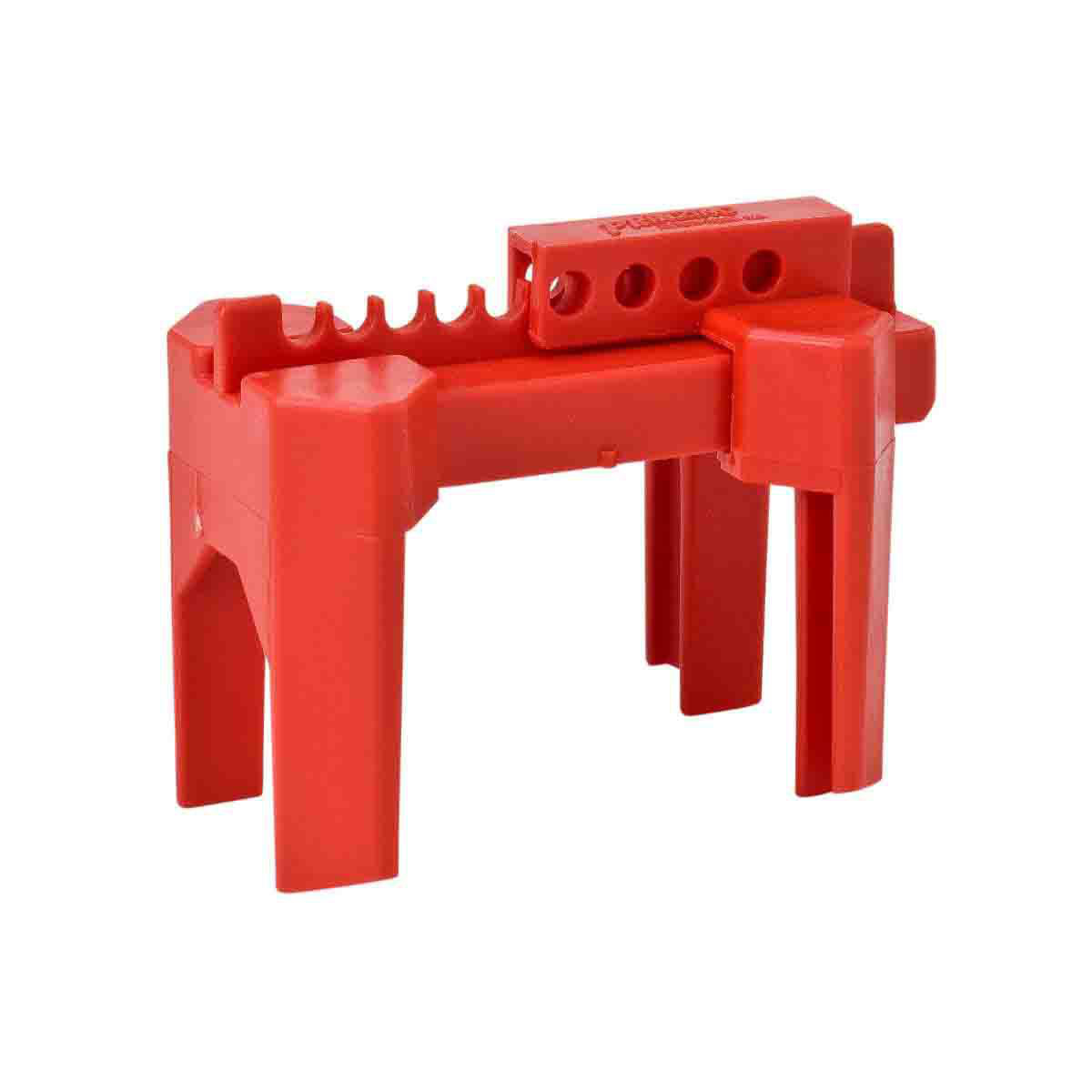 Product image for Lockout valve small prinzing ball polypropylene red