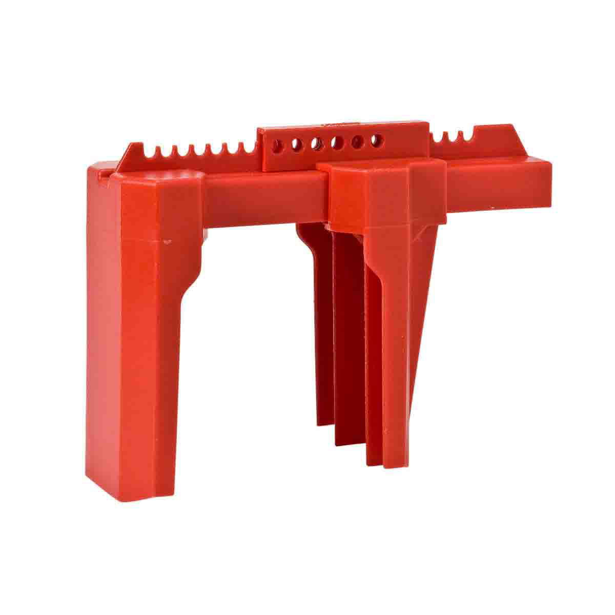 Product image for Lockout valve large prinzing ball polypropylene red