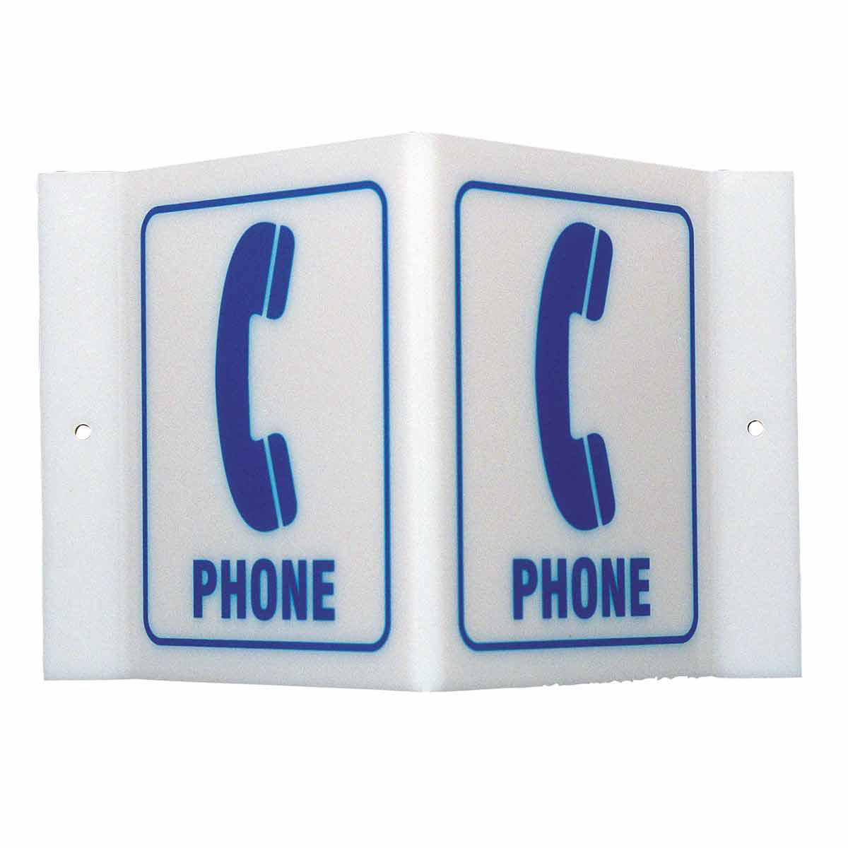 Product image for V Phone Sign, 6" H x 9" W x 4" D, Acrylic