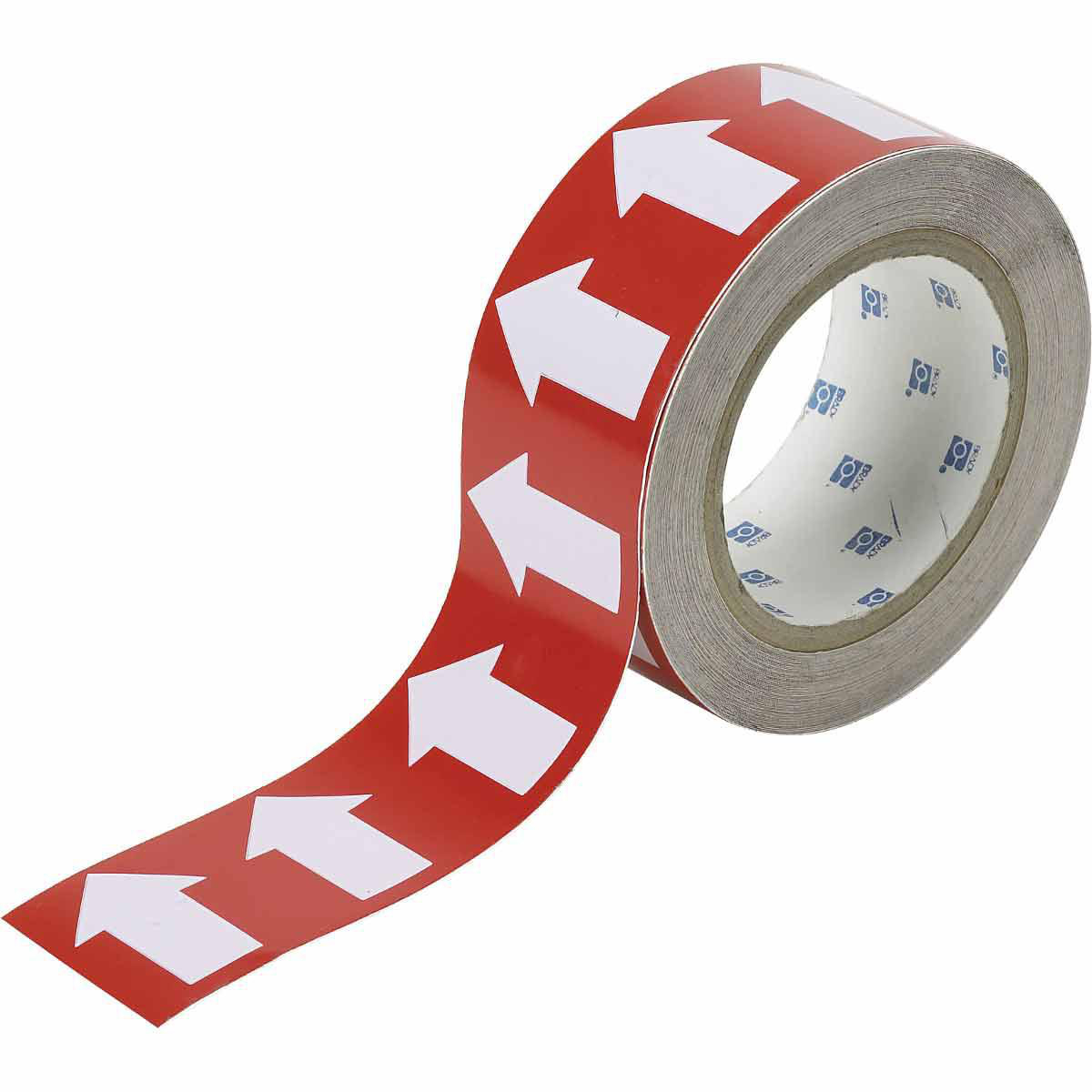 Product image for Tape arrow directional vinyl white/red 2inx90ft