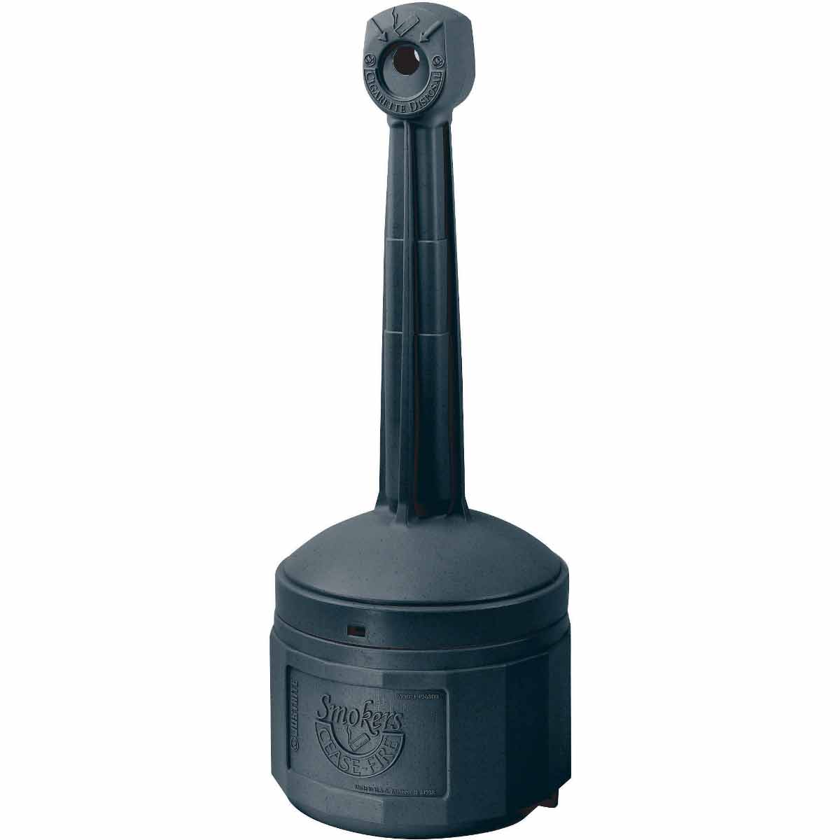 Product image for Smokers Cease-Fire® Receptacle, 38.5" H x 16.5" W, Black
