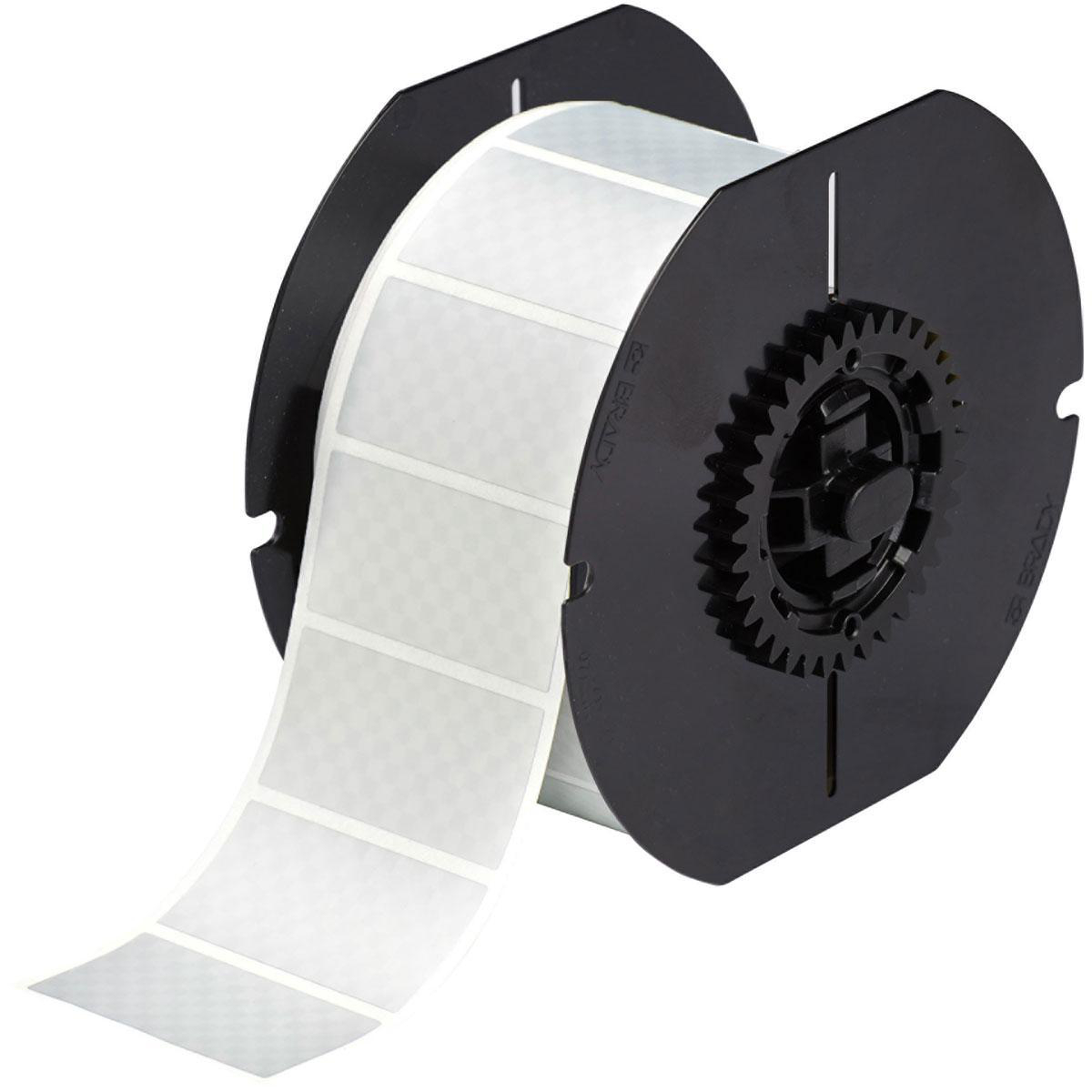 Product image for Label blank polyester silver 1x2in