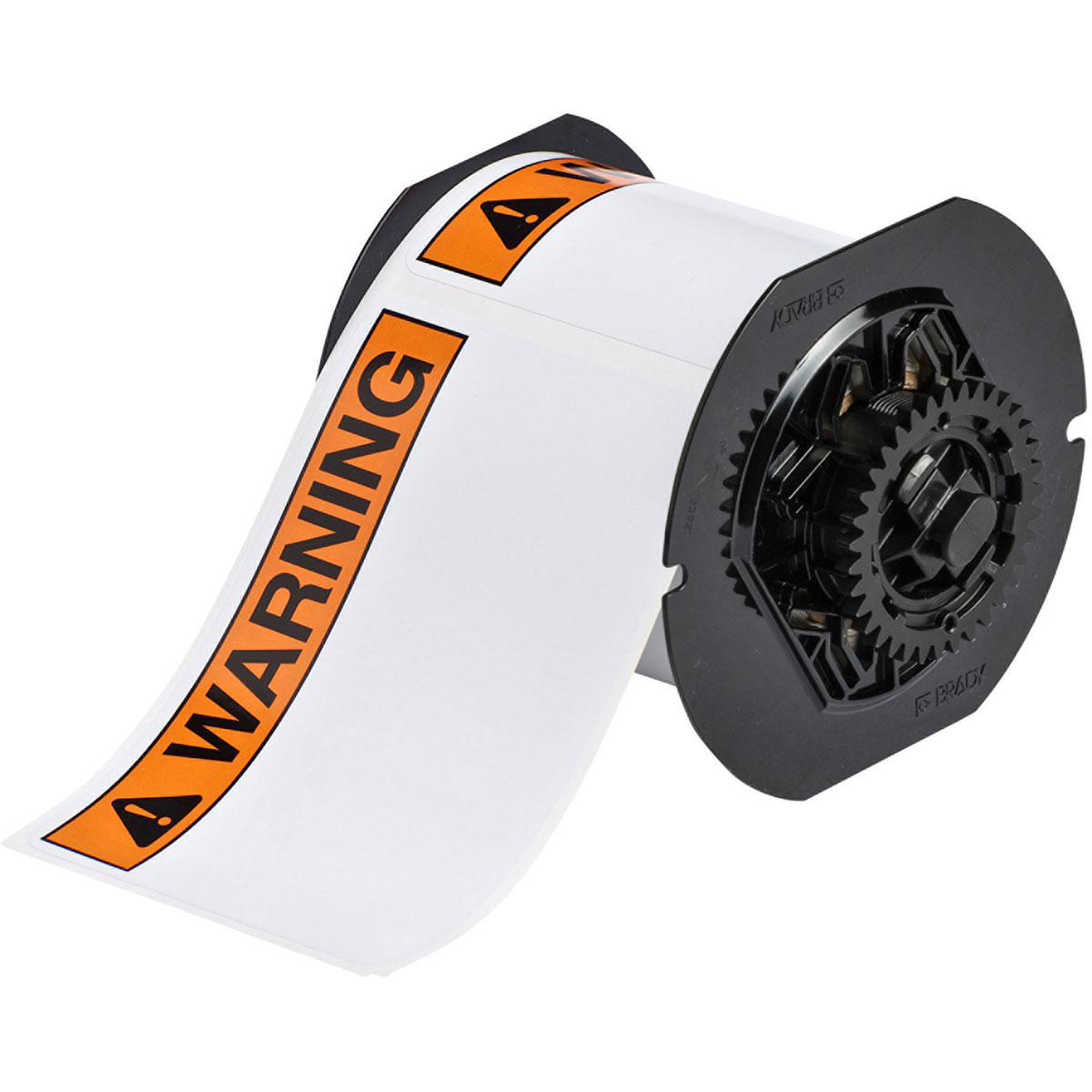 Product image for Tape indoor/outdoor vinyl black/orange 2.25x3in