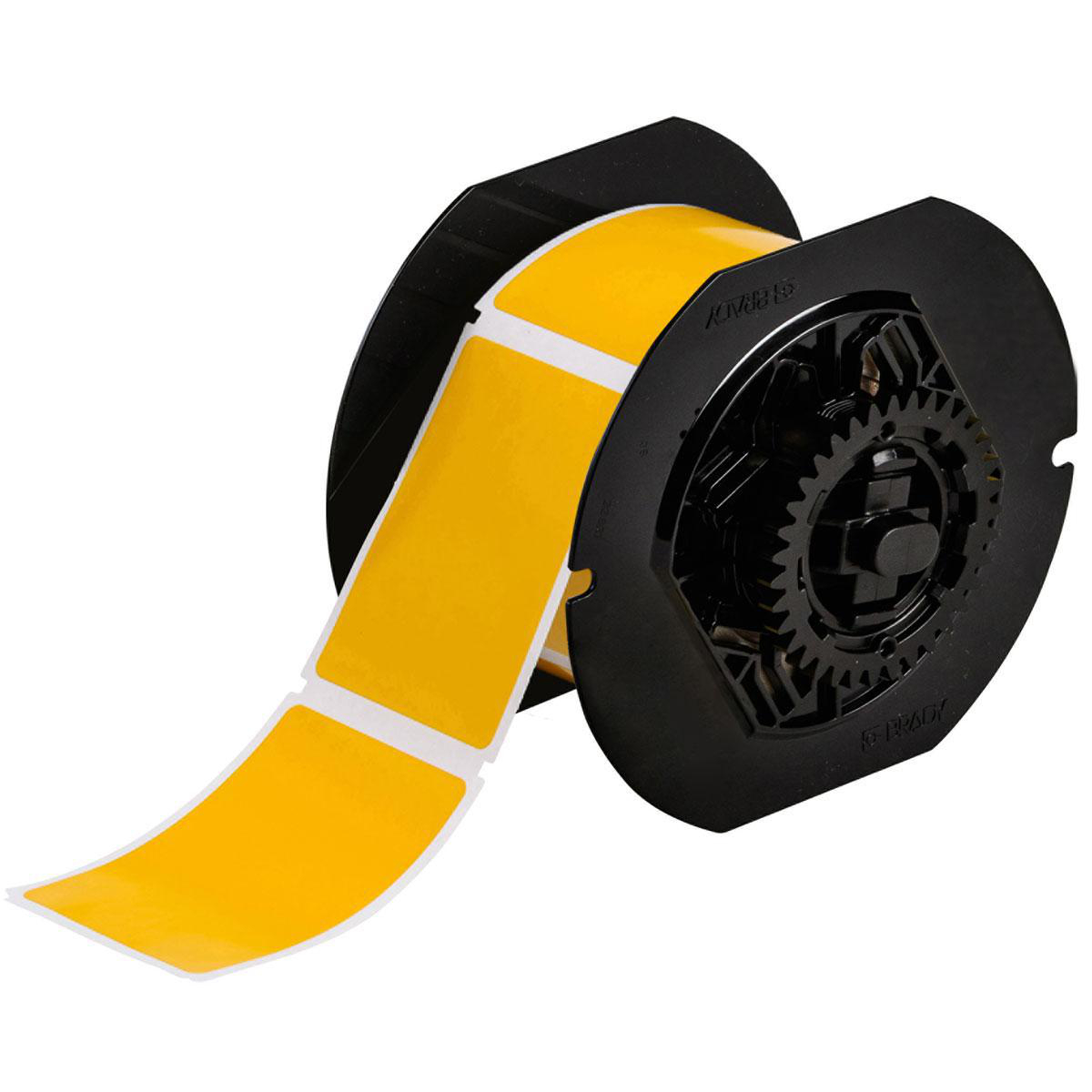 Product image for Label blank precut yellow 2.25x3in