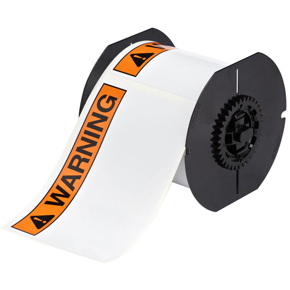 Product image for Tape indoor/outdoor vinyl black/orange 4x6in