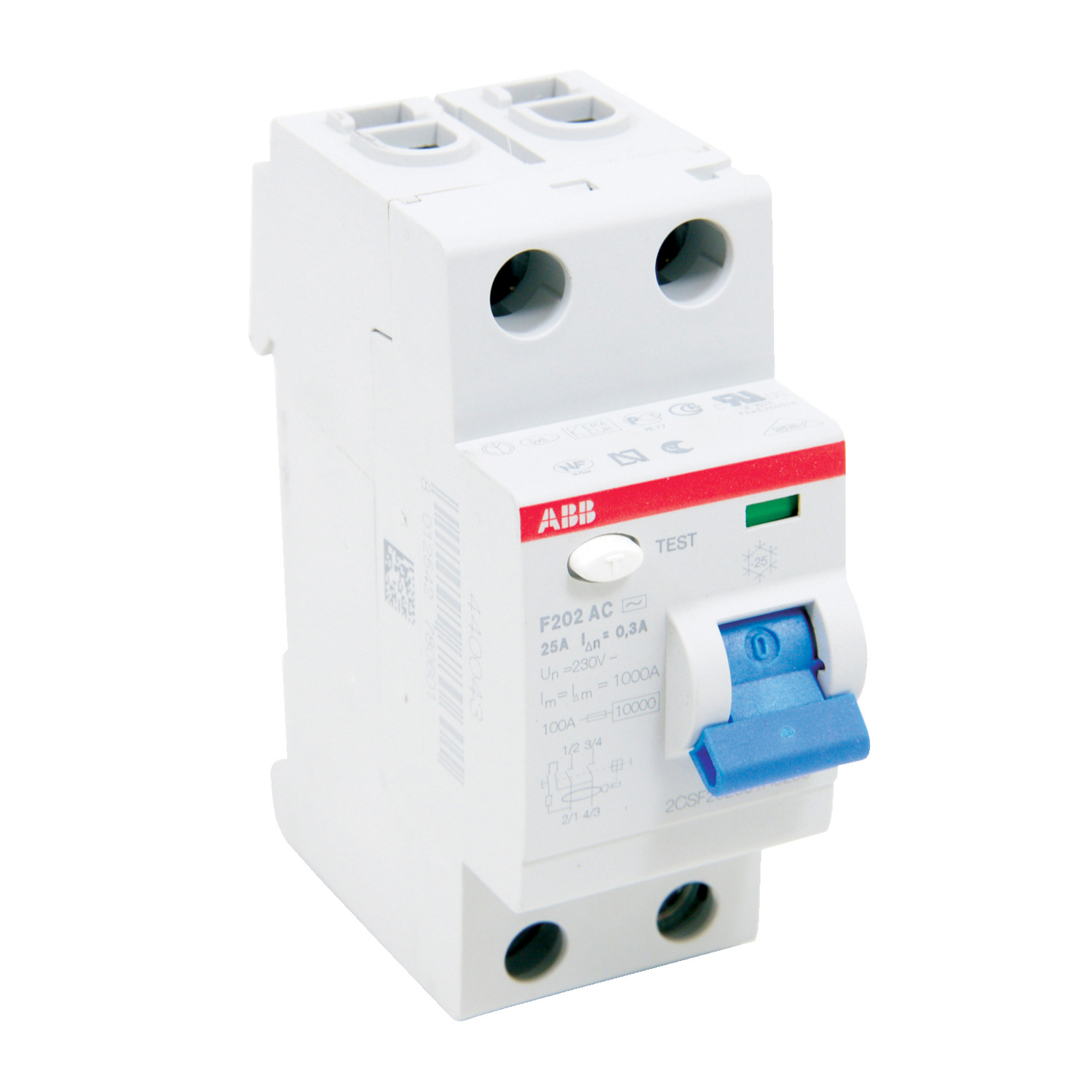Product image for RCD F200 2P 25A 300MA 480Y/277