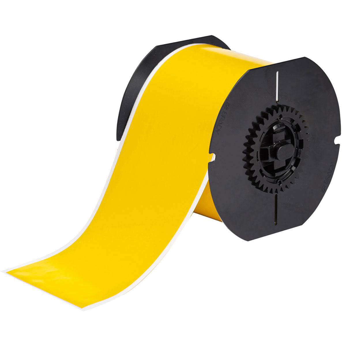 Product image for Tape indoor/outdoor vinyl yellow 3inx100ft