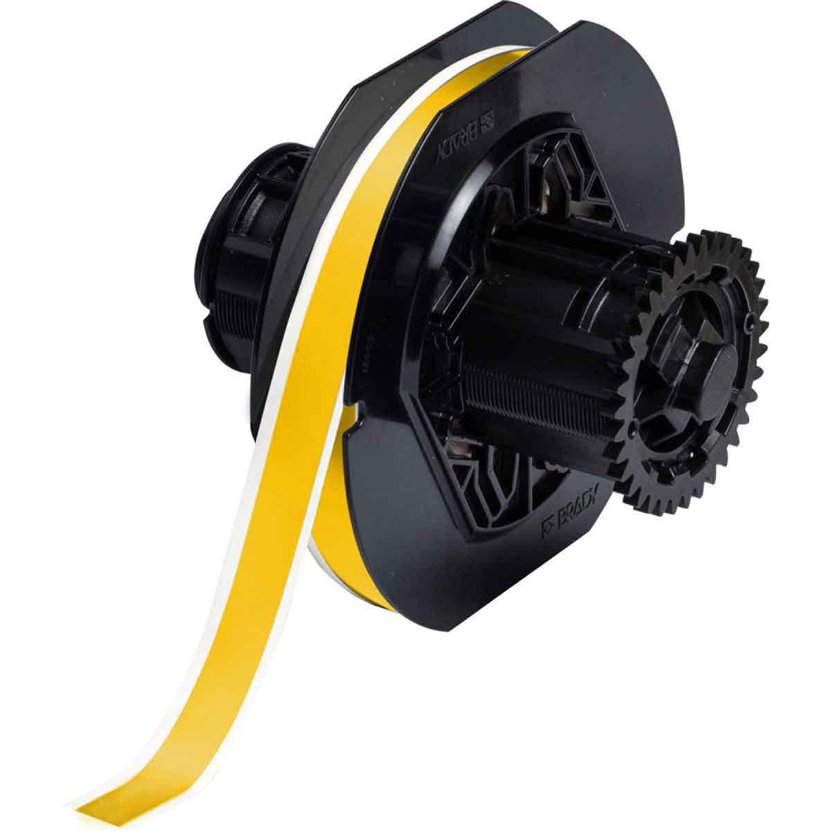 Product image for Tape indoor/outdoor vinyl yellow 0.5inx100ft