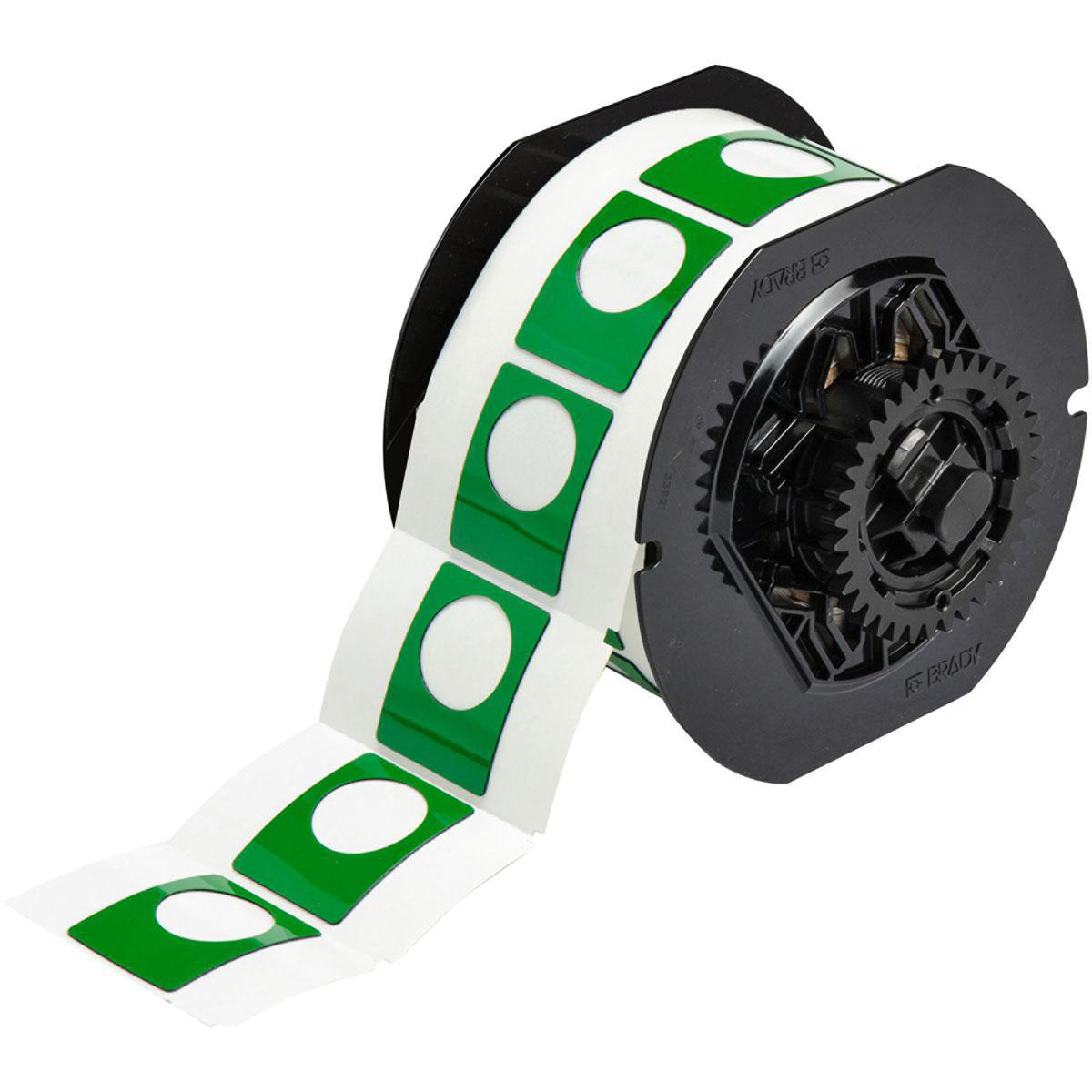 Product image for Label polyester green 1.5x1.2in