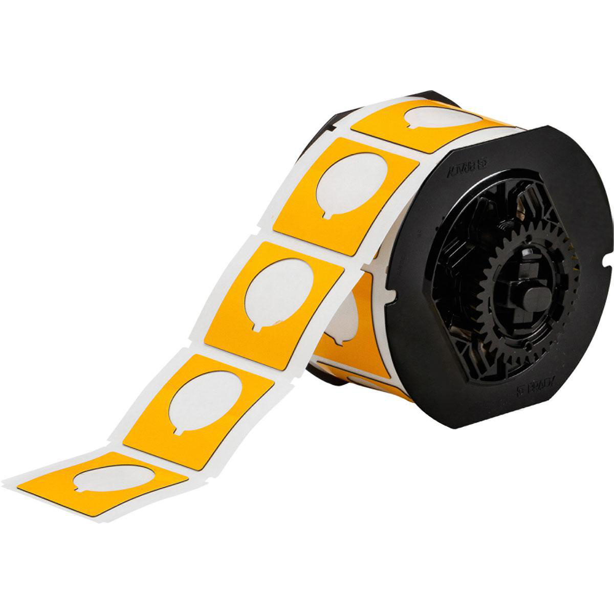 Product image for Label polyester yellow 1.8x1.8in
