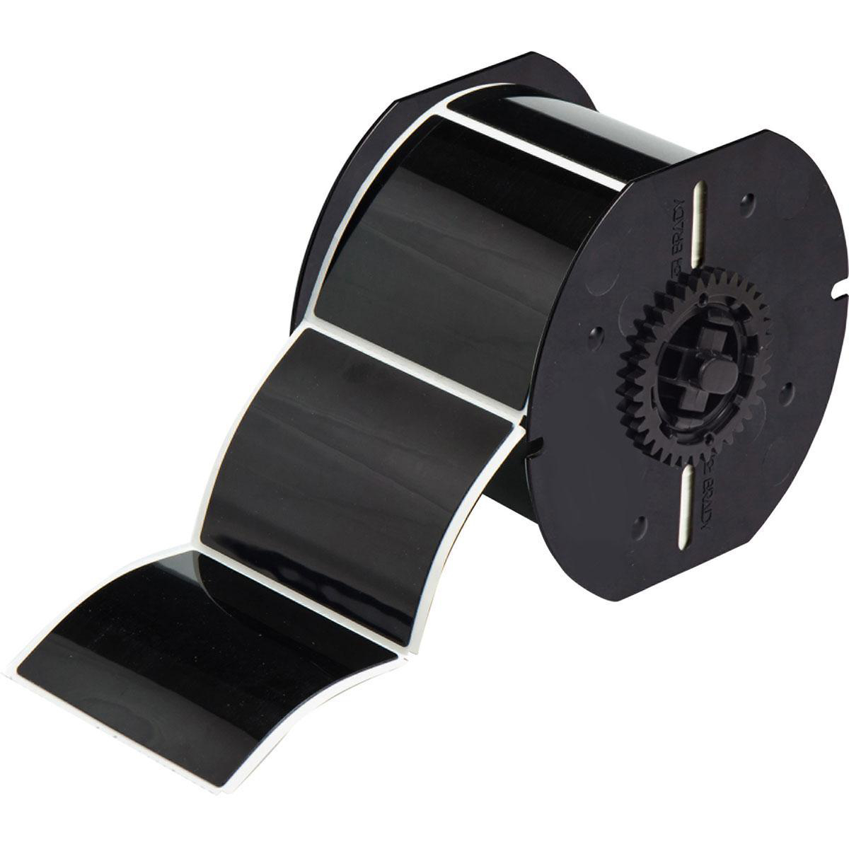 Product image for Label polyester black 2.5x3in