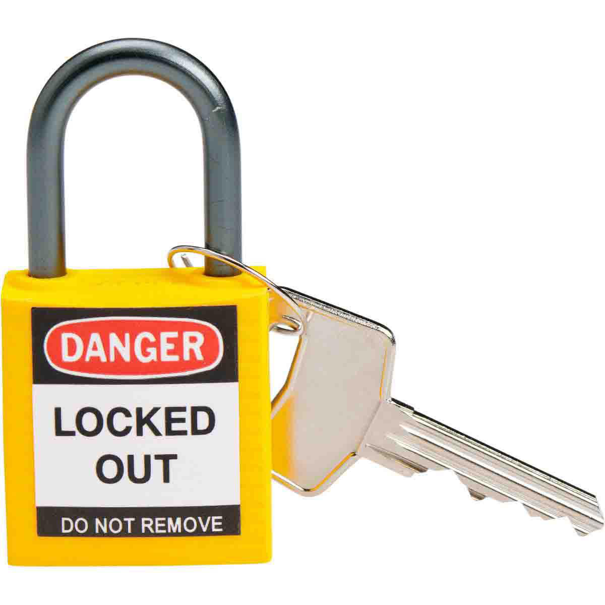 BRADY 143158 COMPACT NYLON LOCKOUT PADLOCKS YELLOW