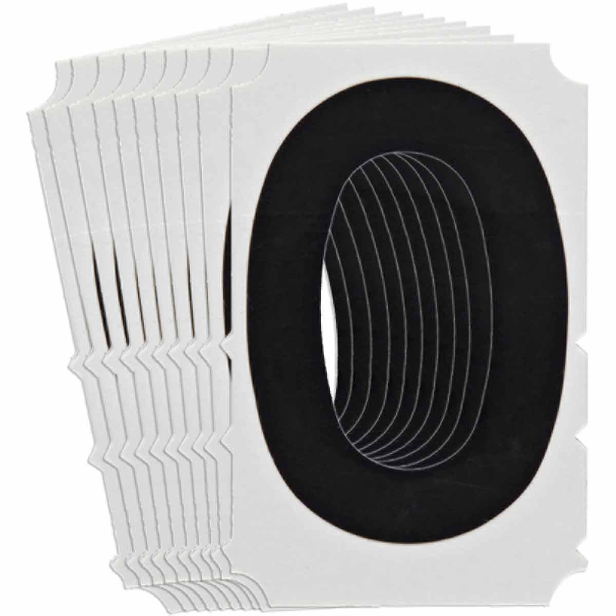 Product image for 5100 Series Number and Letter Labels, Pack of 10 Labels, Black, O