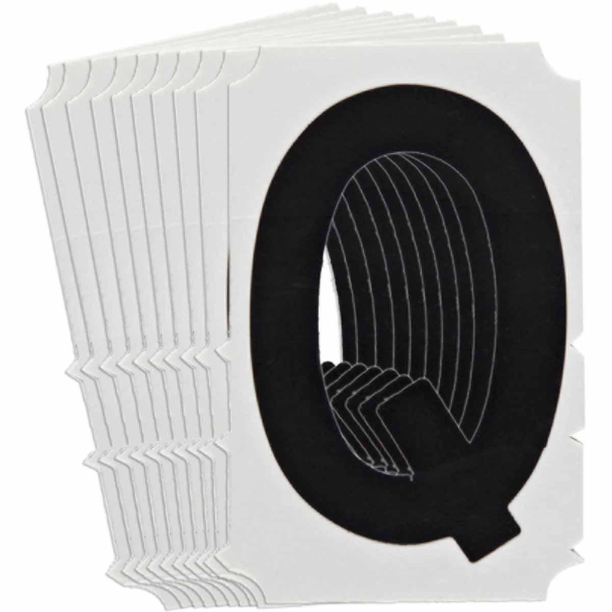 Product image for 5100 Series Number and Letter Labels, Pack of 10 Labels, Black, Q