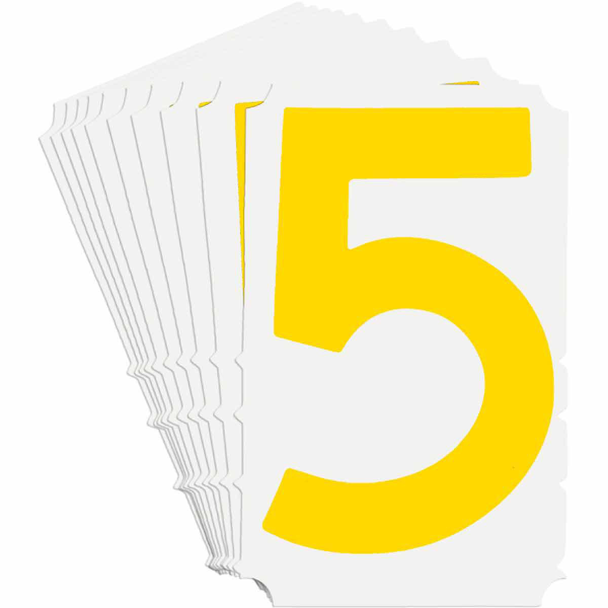 Product image for 5110 Series Number and Letter Labels, 5, Yellow