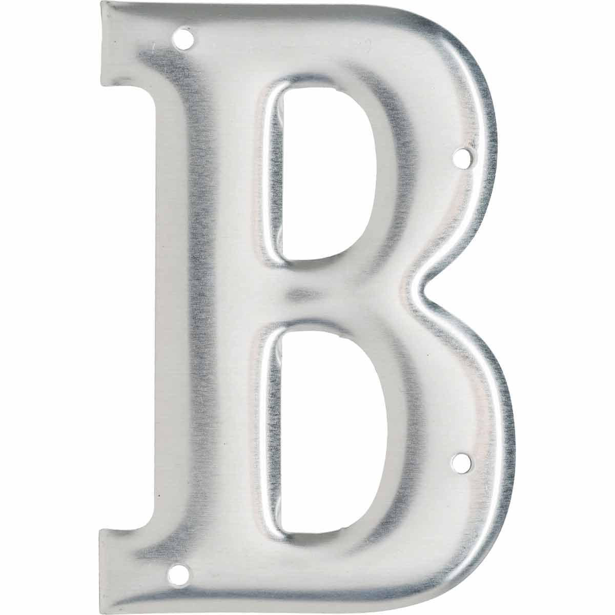 Product image for 1600 Series Permanent Aluminum Embossed Number and Letter Labels, B