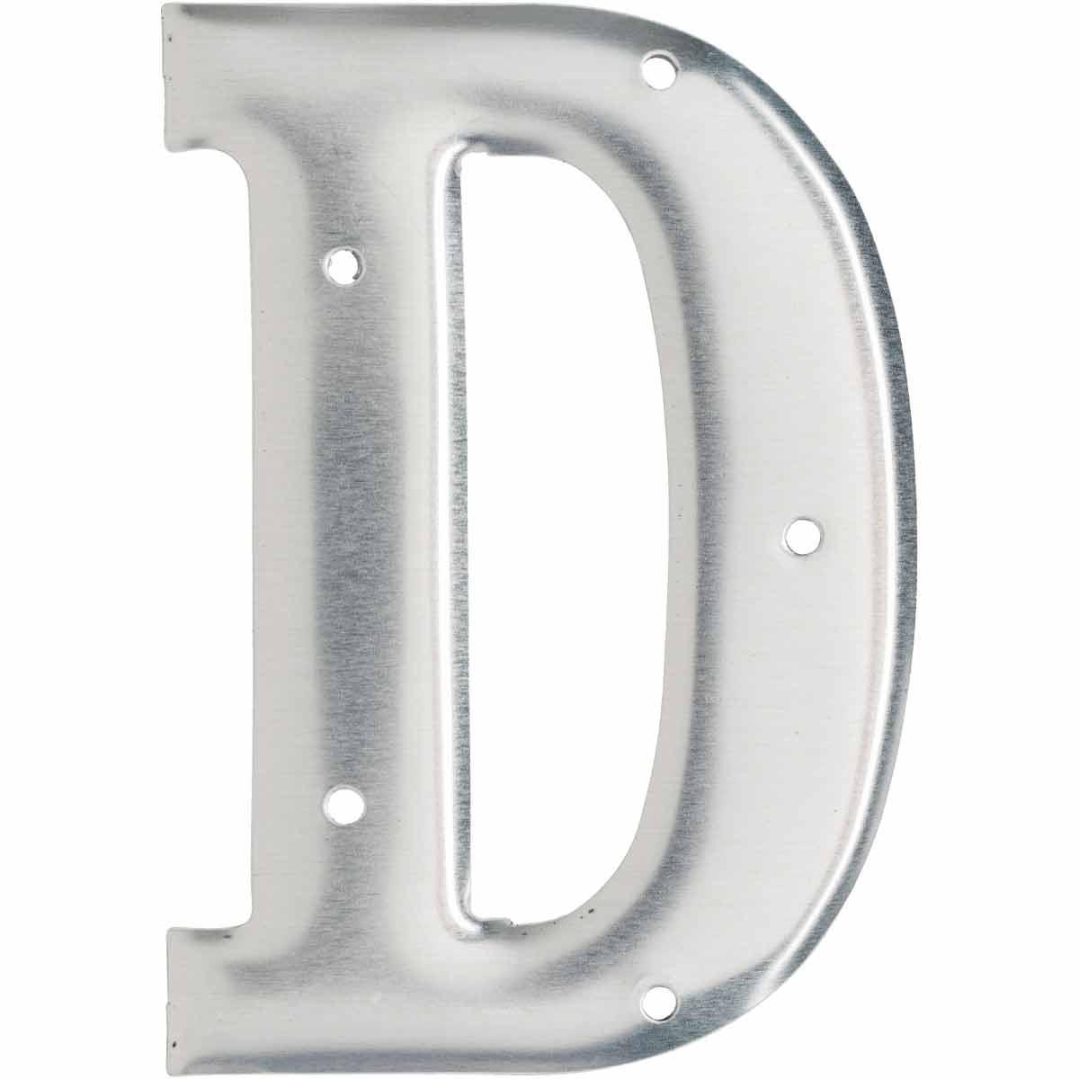 Product image for 1600 Series Permanent Aluminum Embossed Number and Letter Labels, D