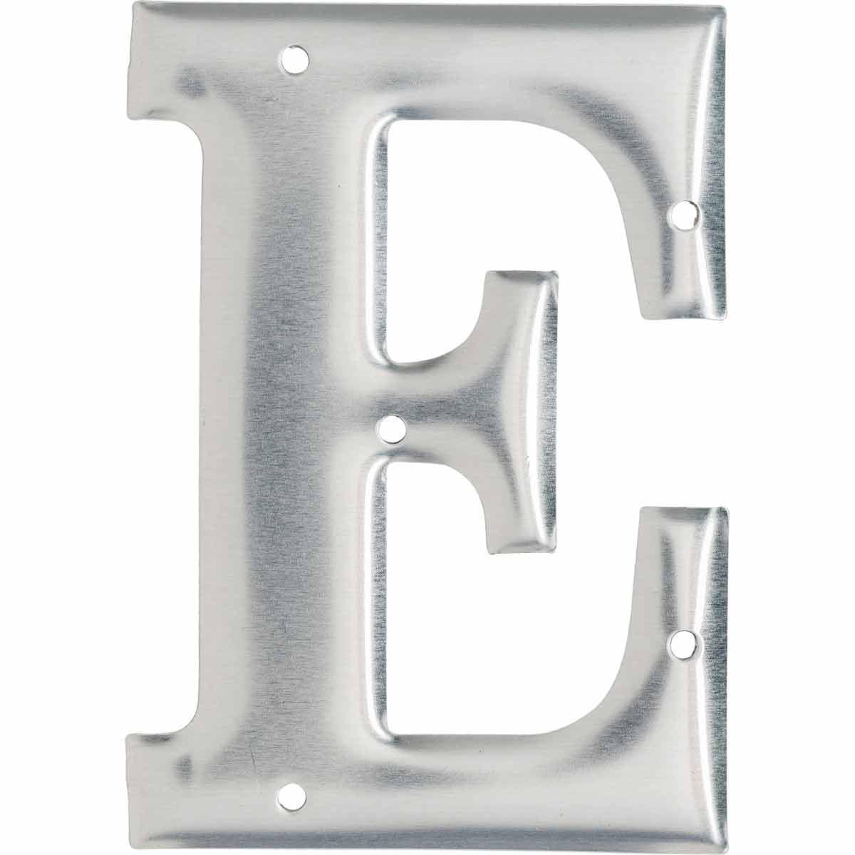 Product image for 1600 Series Permanent Aluminum Embossed Number and Letter Labels, E