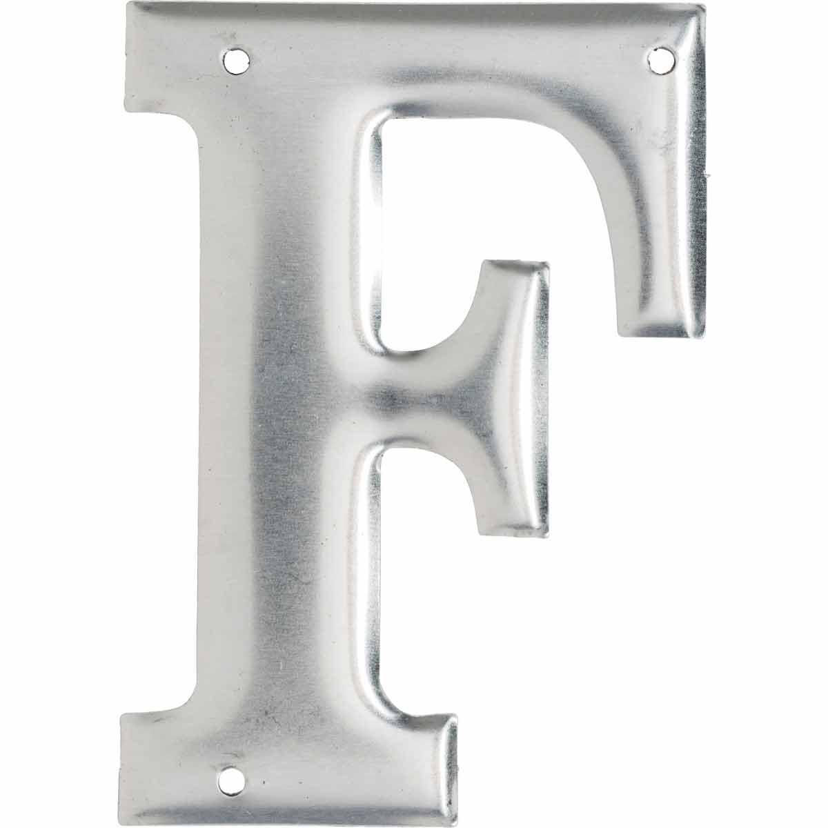 Product image for 1600 Series Permanent Aluminum Embossed Number and Letter Labels, F