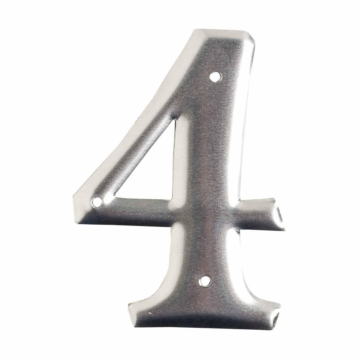 Product image for 1600 Series Permanent Aluminum Embossed Number and Letter Labels, 4