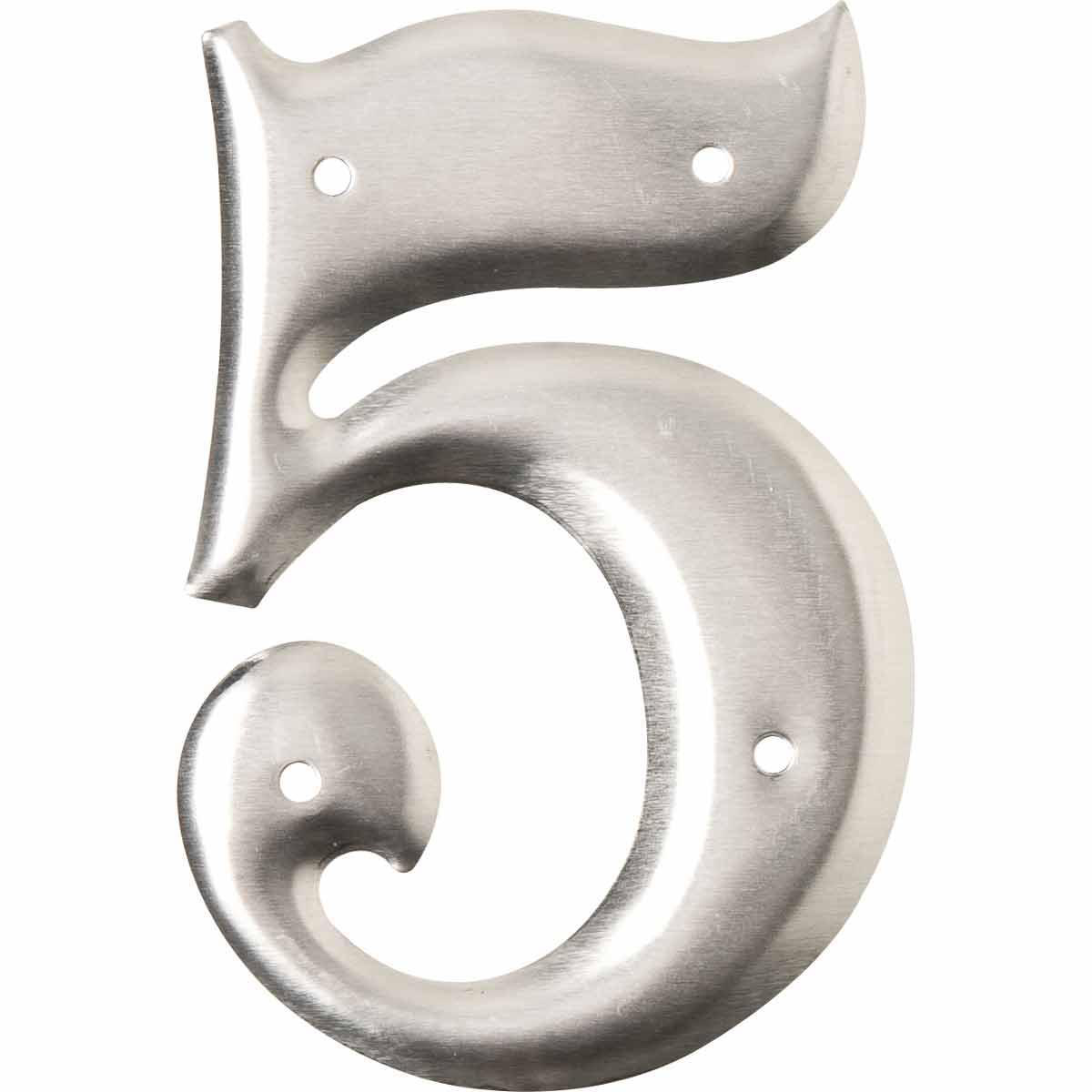 Product image for 1600 Series Permanent Aluminum Embossed Number and Letter Labels, 5