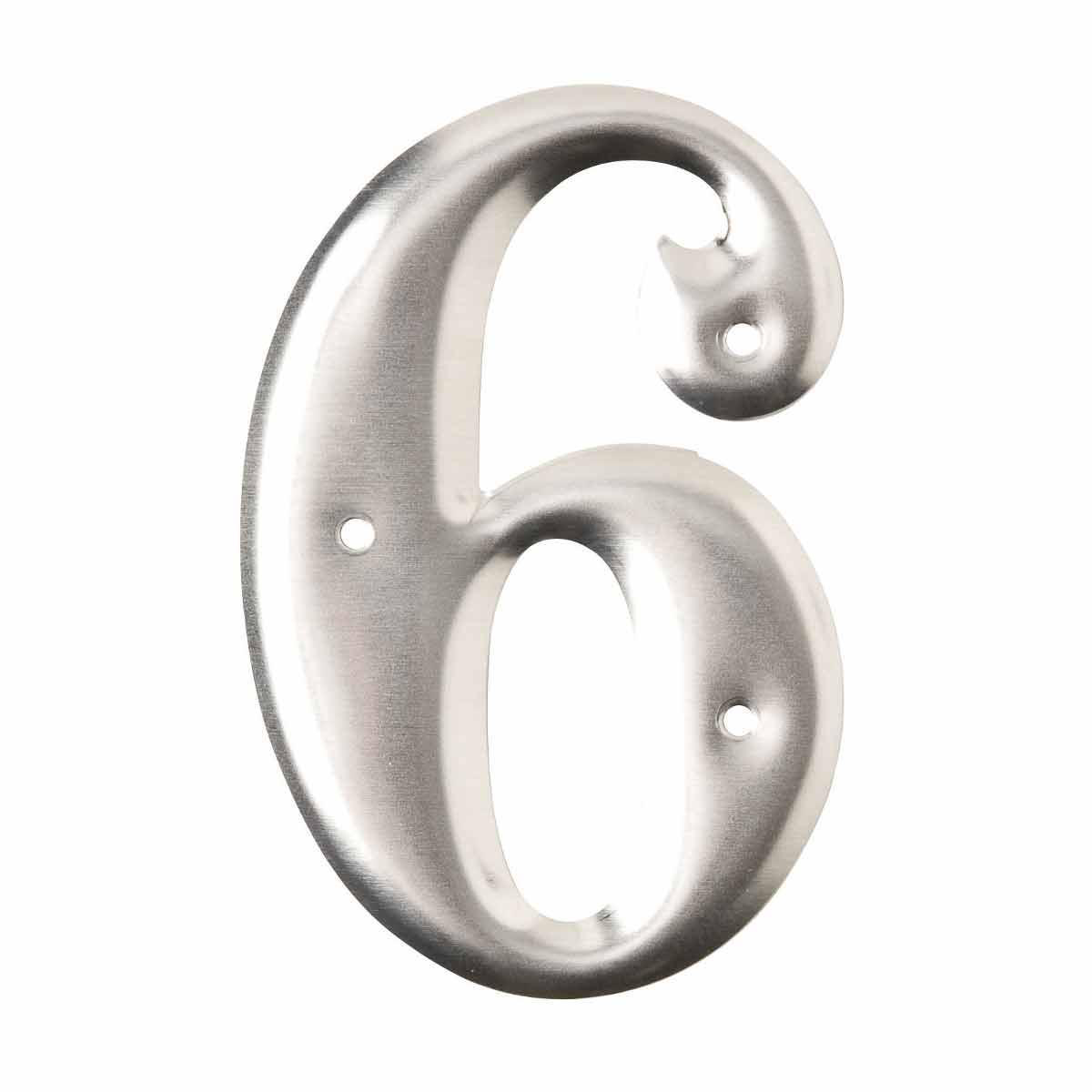 Product image for 1600 Series Permanent Aluminum Embossed Number and Letter Labels, 6