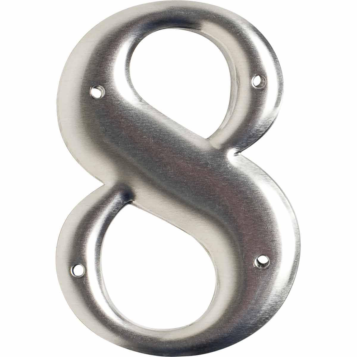 Product image for 1600 Series Permanent Aluminum Embossed Number and Letter Labels, 8