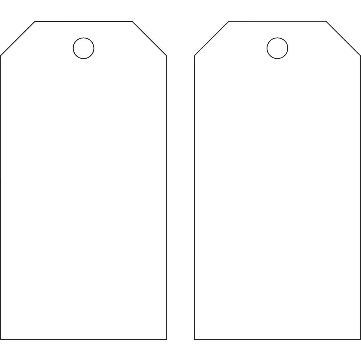 Product image for Tag blank polyester 5-3/4x3in