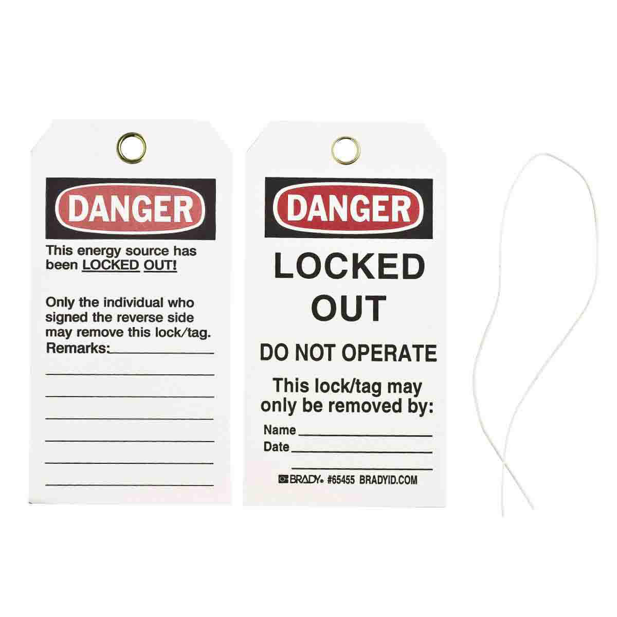 Product image for Tag DANGER cardstock 5-3/4x3in
