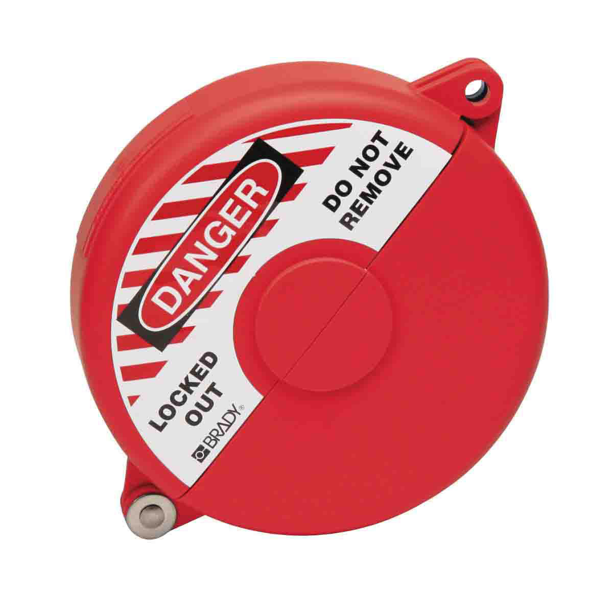 Product image for Lockout gate valve polypropylene red 6-1/2-10in