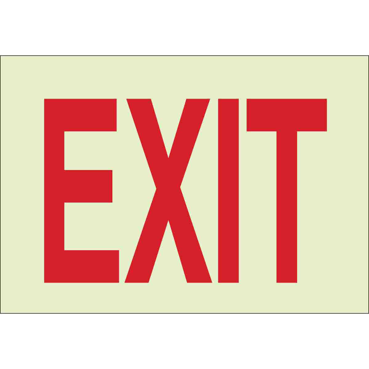 Product image for Sign EXIT polyester 7x10in