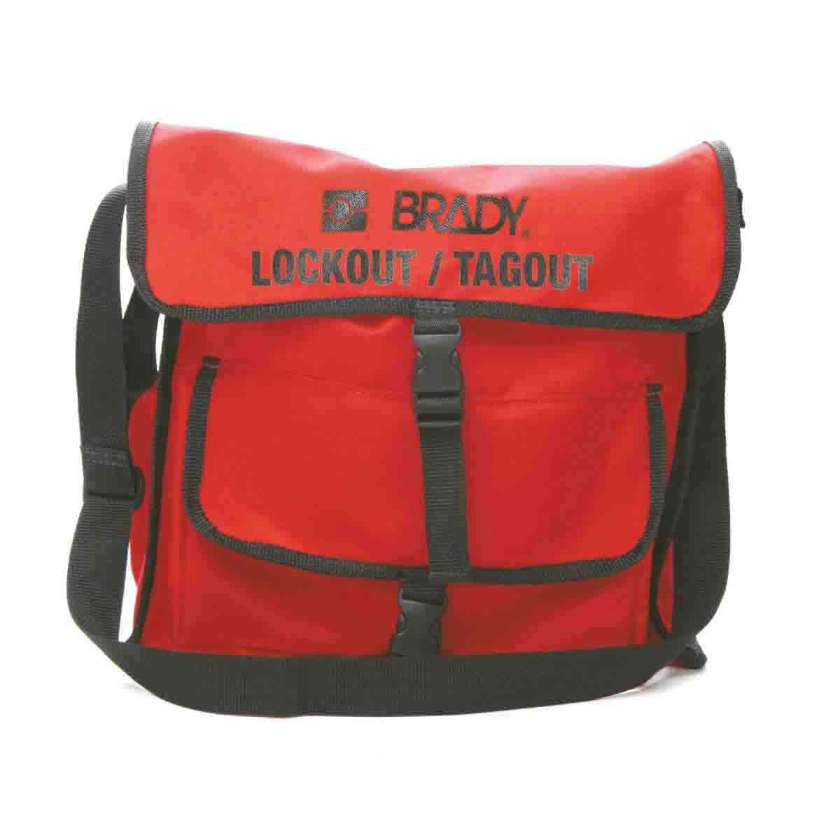 Product image for Lockout Satchel, Black on Red, Nylon