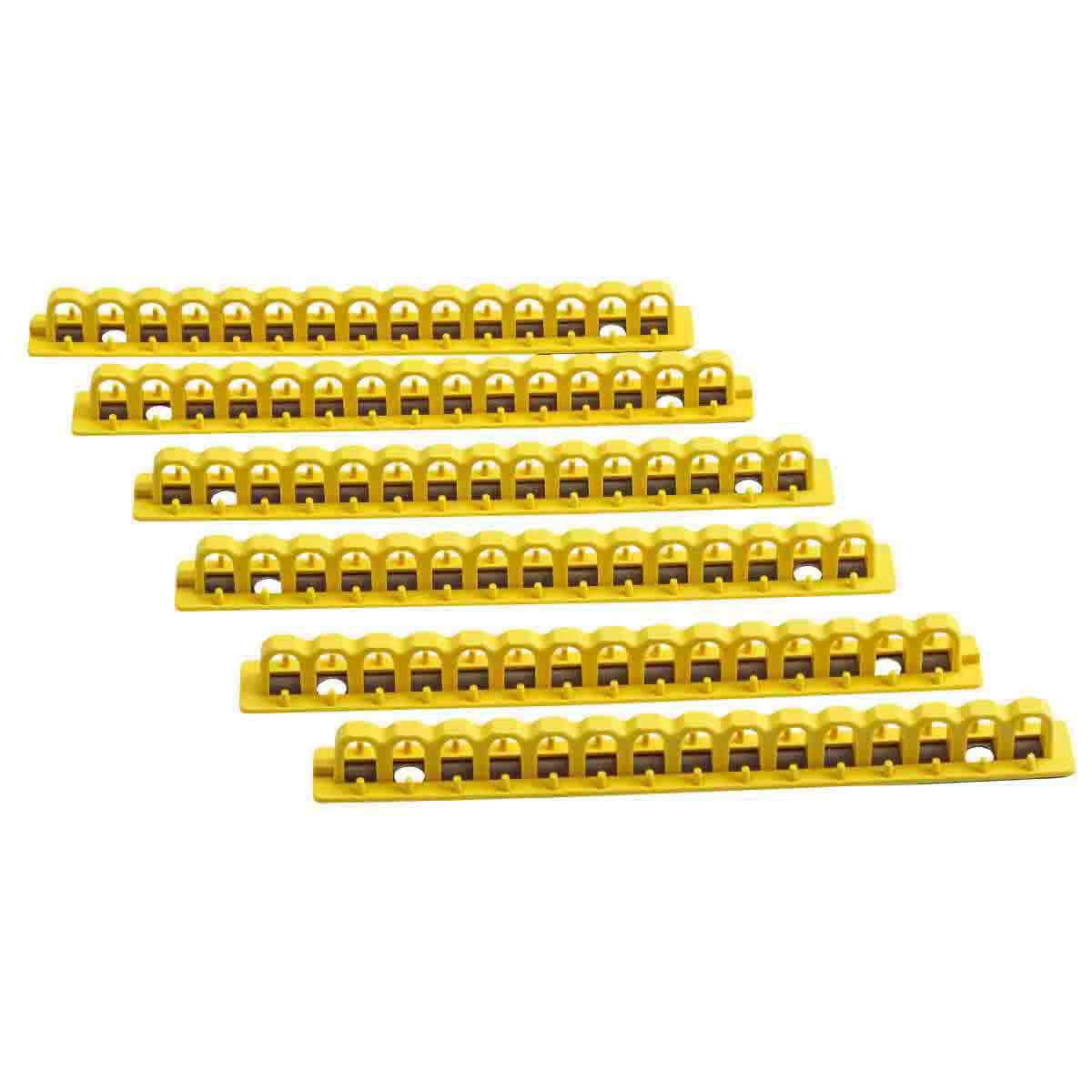 Product image for Lock rail isoplast polymer 8" yellow