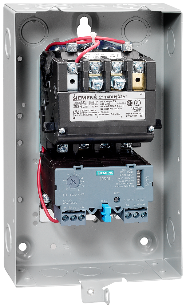 Product image for Starter motor 3-pole 3-phase solid-state 22A 120V