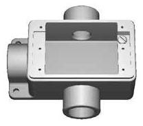 Product image for Conduit outlet box shallow 1G mallb iron 3/4in