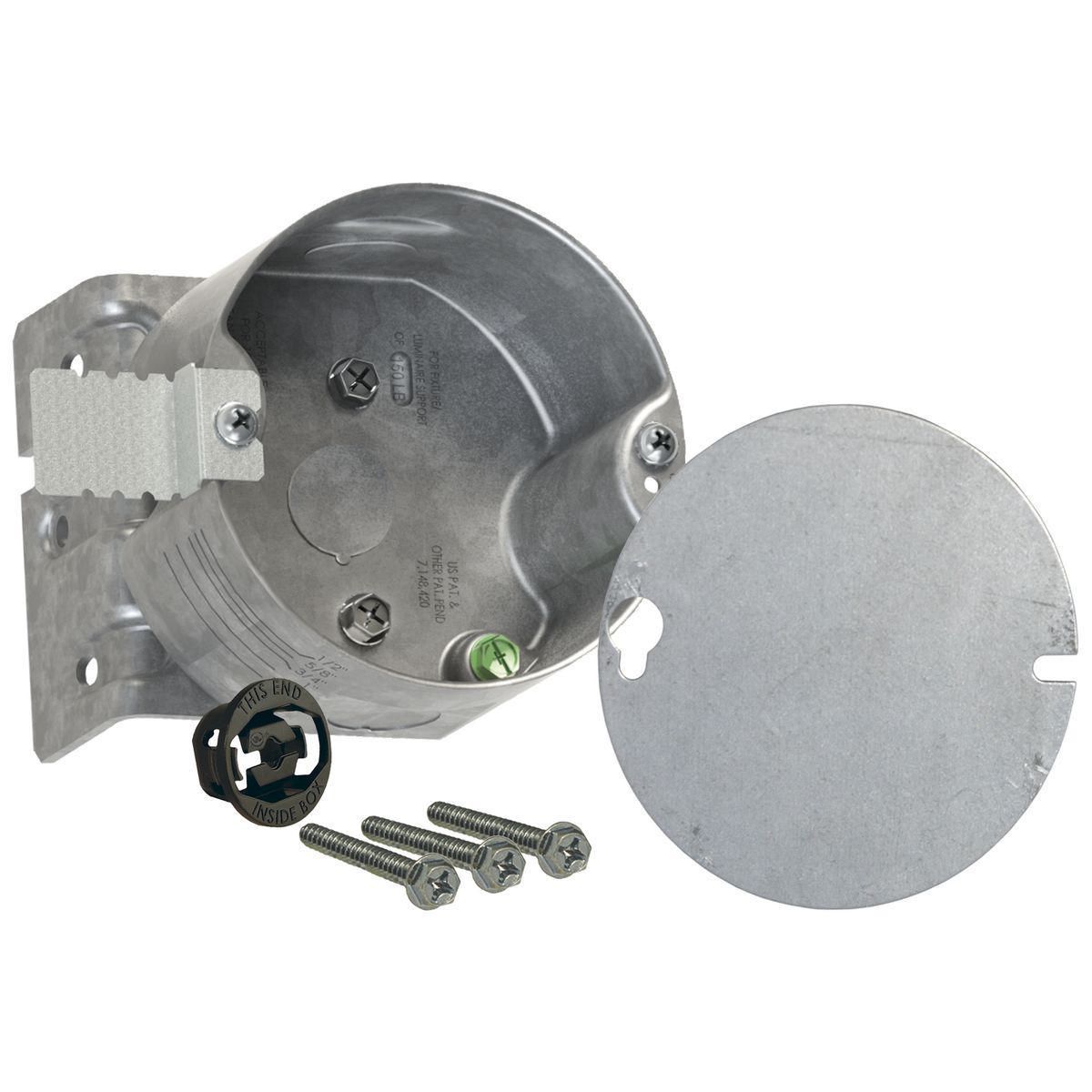 Product image for 4IN ROUND CEILFAN 2-1/8 DEEP W/BRKT