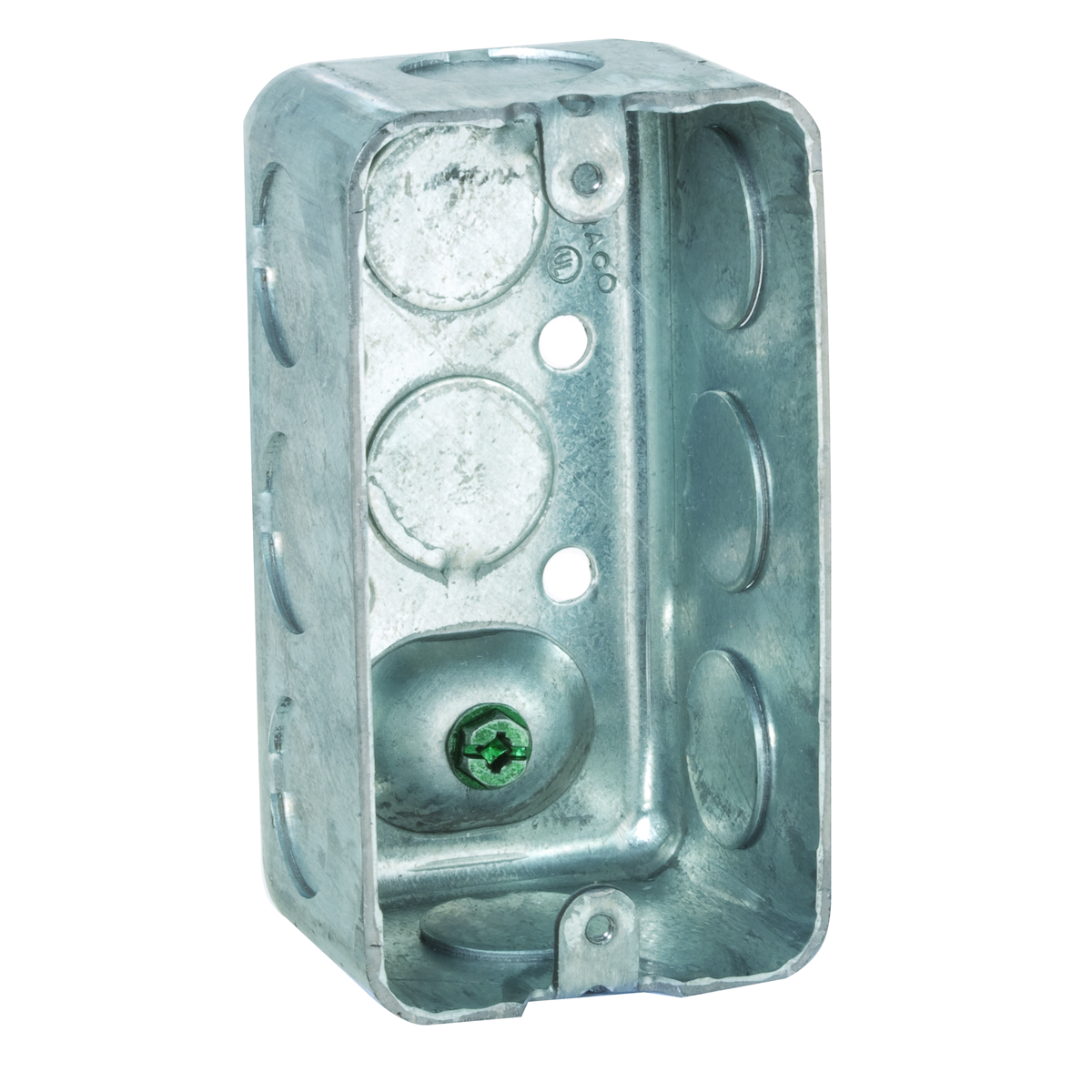 Product image for 1-7/8 DEEP HNDY BOX GROUND SCREW 1/2 KO