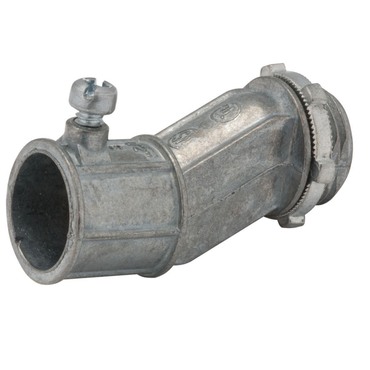 Product image for EMT OFFSET CONN 1/2 IN DIE CAST ZINC