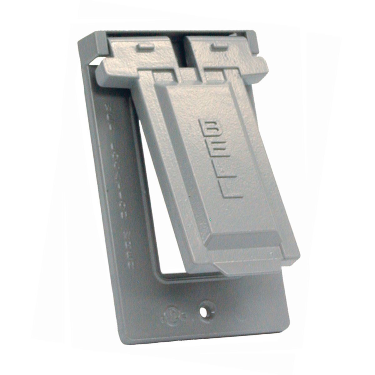 Product image for 1G VERTICAL WP COVER GFCI - GRAY