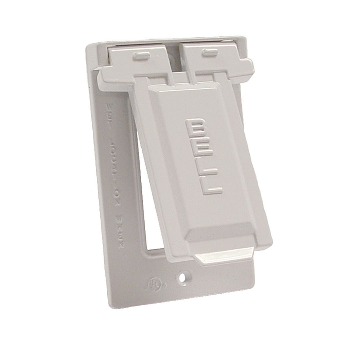 Product image for 1G VERTICAL WP COVER GFCI - WHITE