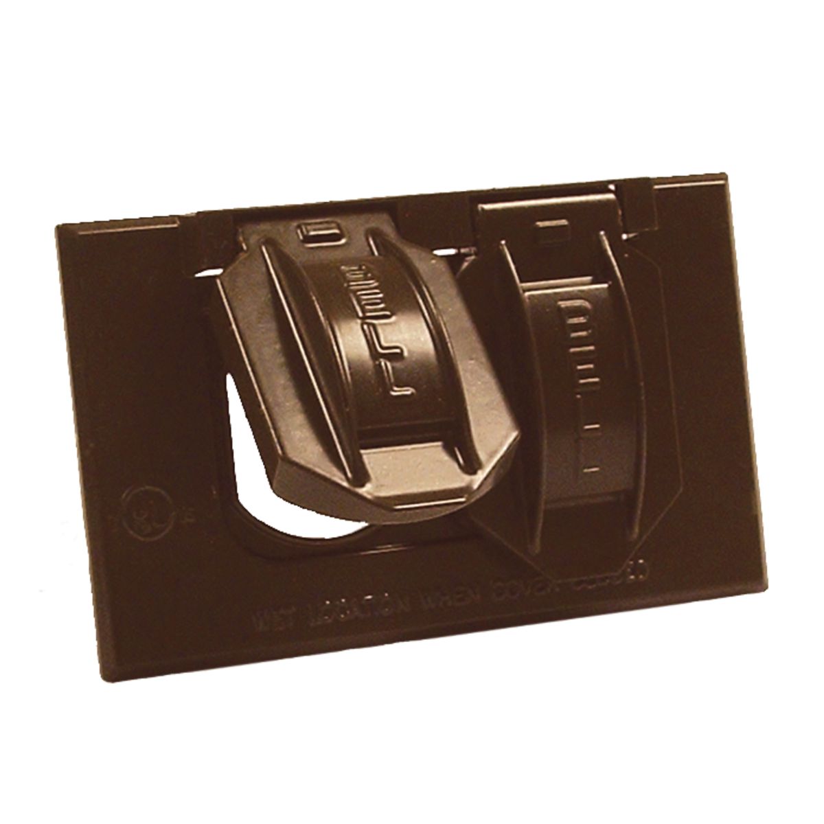 Product image for 1G HORIZONTAL WP COVER DUPLEX - BRONZE