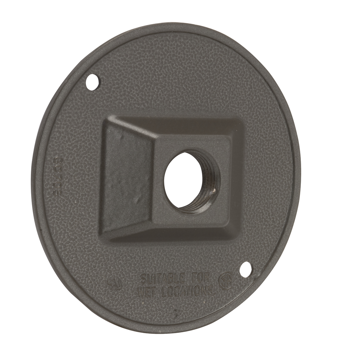 Product image for RND WP CLUSTER CVR (1) 1/2 IN. OUTLET BR